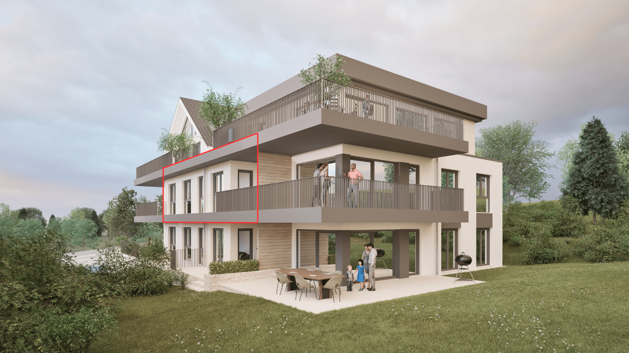 Wohnung 5 rot markiert 2